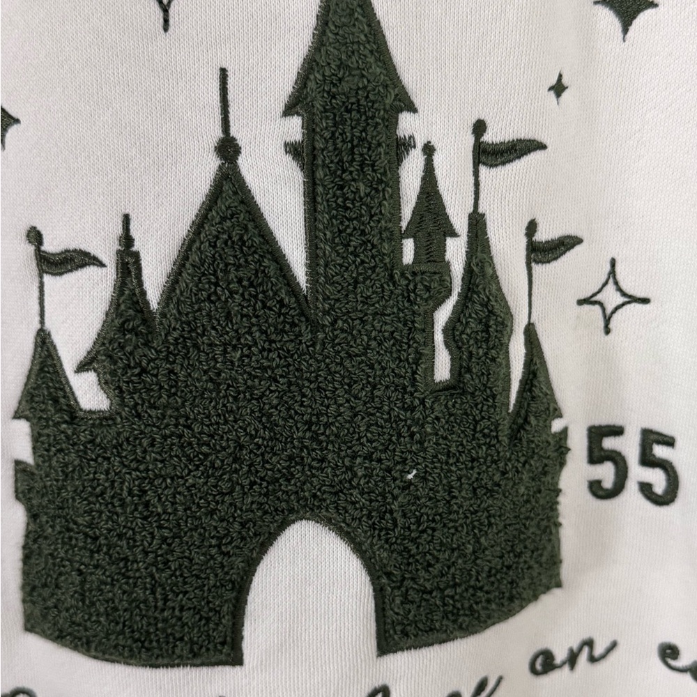 NWT Disney Disneyland Resorts Green and White Knit Sweatshirt size 2X B096 - Picture 4 of 9